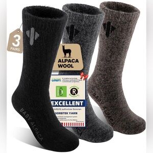 Alpaca Socks for Men and Women (M)